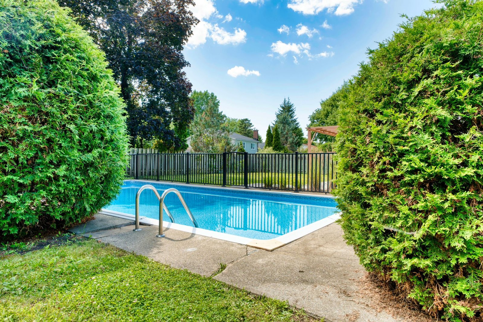 In ground Pool view of Candiac bungalow